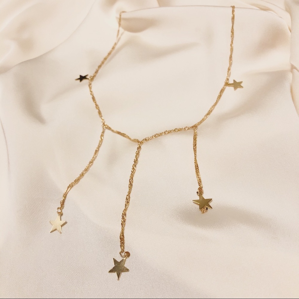 Stars Drop Charms Necklace